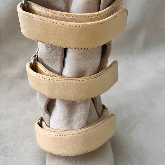 Isabel Marant Ivory Wedge Ankle Boots - Picture 6 of 6